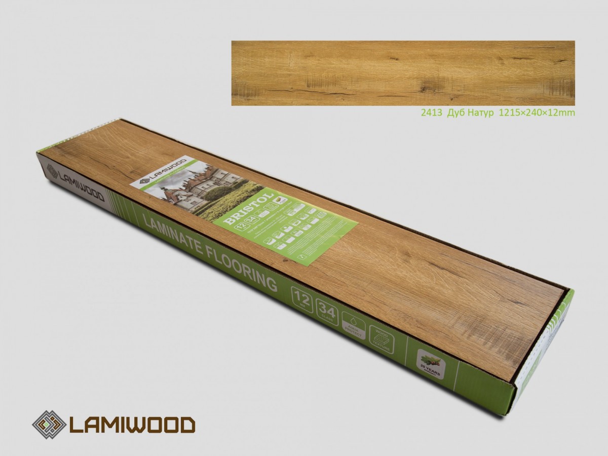Ламинат LAMIWOOD BRISTOL 2411 Дуб Мореный 24x121.5