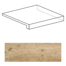 Ступень угловая правая Атлас Конкорд Италия Акси/ Axi White Pine Scalino Angolare Dx ANLV 22.5x22.5