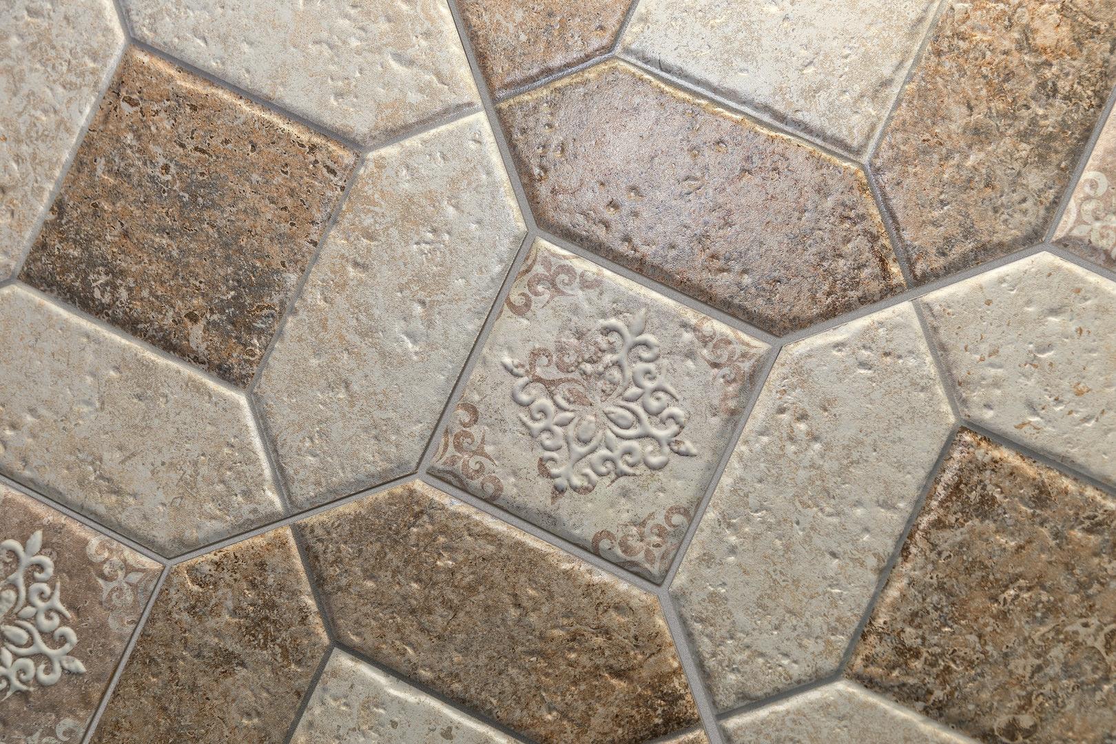 Вставка Kerama Marazzi OS\A127\1327 Декор Брюссель 1 матовая 9,8x9,8