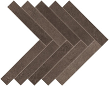 Мозаика Атлас Конкорд Италия Двелл/ Dwell Brown Leather Herringbone 36.2x41.2 A1DE