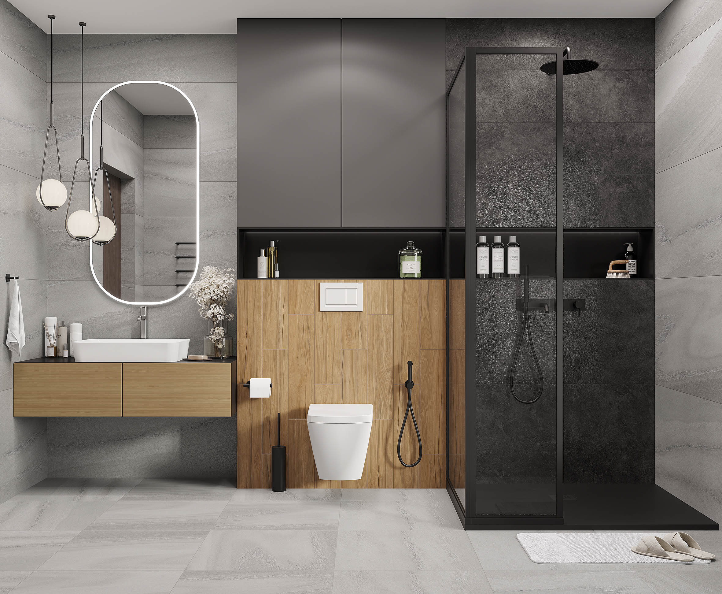 Керамогранит Laparet Urban Dazzle Gris серый 60x120 лаппатированный