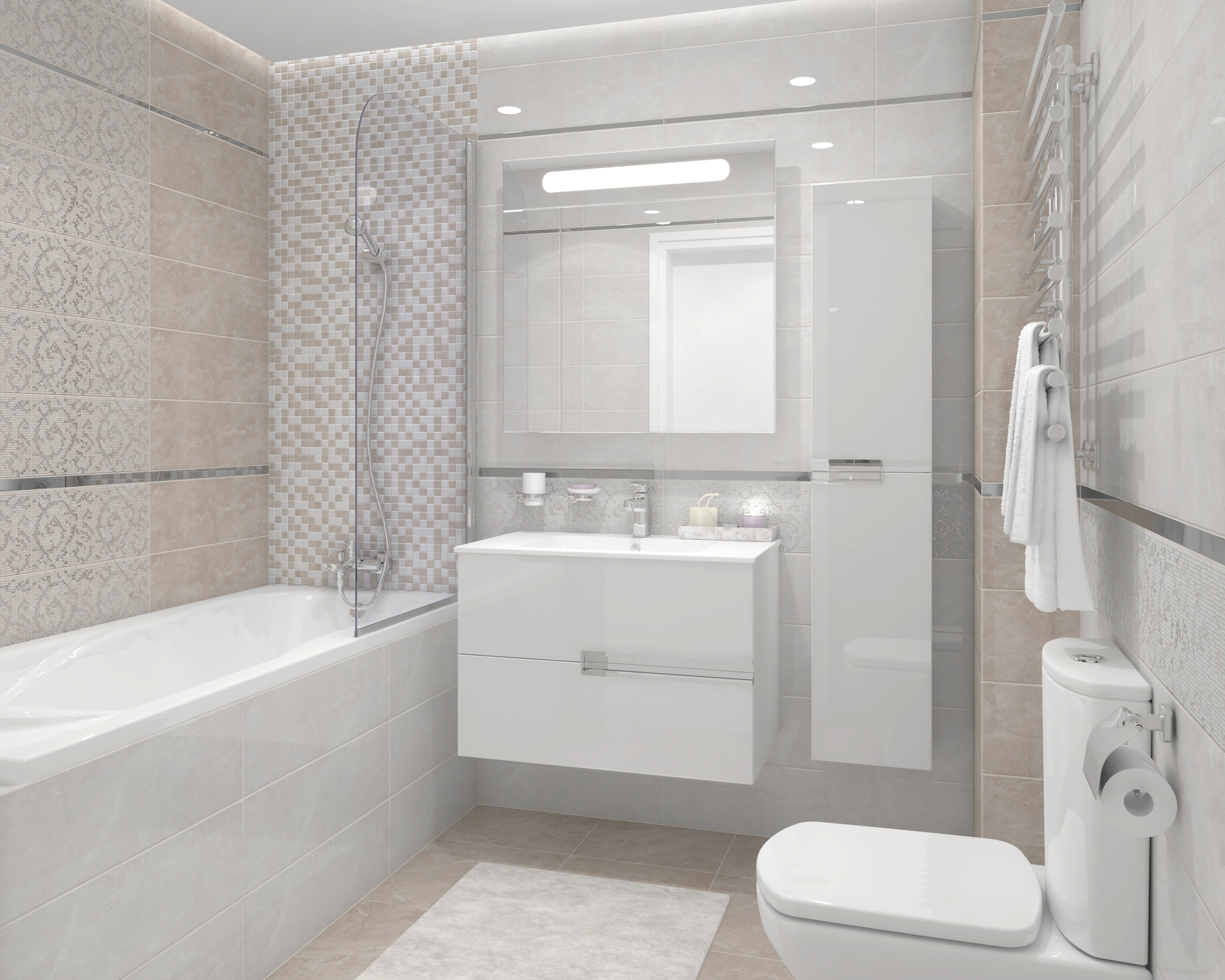 Мозаика (MM60059) Laparet Elektra мозаичный 20x60 глянцевый