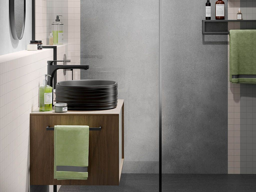 Керамогранит Kerama Marazzi DD071200R Конкрит черный матовый обрезной 119.5x320