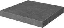 Ступень Kerama Marazzi KM6012G0141RGCA угловая клееная Касабланка HP антрацит матовый обрезной 33x33