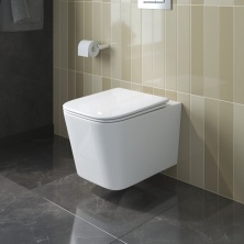 Унитаз подвесной безободковый BelBagno Due BB5171CH-TOR/SC с крышкой-сиденьем микролифт