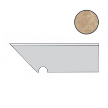 Ступень левая Атлас Конкорд Италия Аикс/ Aix Beige Battiscopa Sag.Sx. A0SO 7.2x30