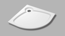 Душевой поддон Cezares TRAY-S-R-90-550-56-W из искусственного мрамора