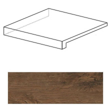 Ступень угловая левая Атлас Конкорд Италия Акси/ Axi Dark Oak Scalino Angolare Sx ANL7 22.5x22.5