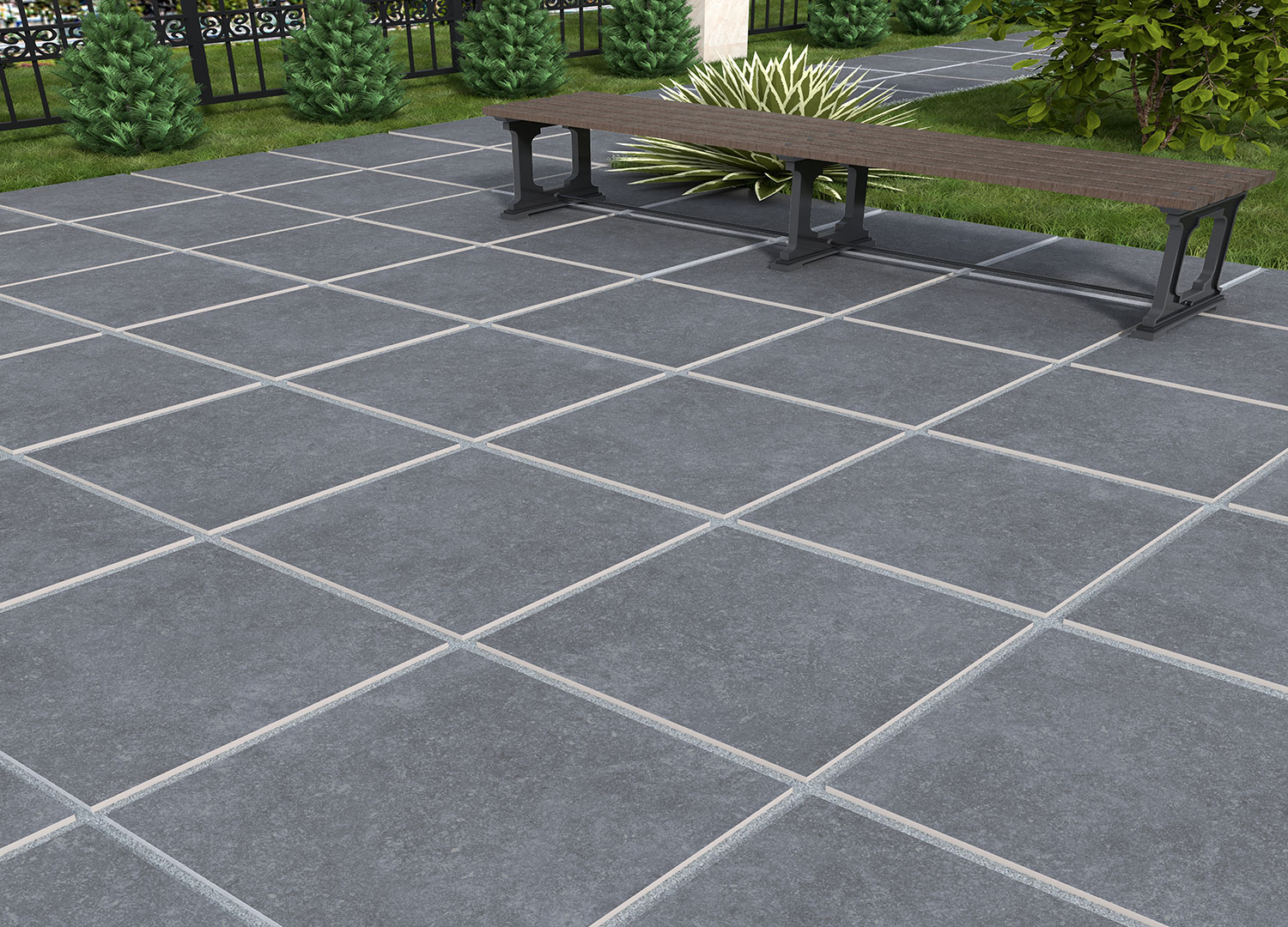 Керамогранит Persepolis Tile Specter Black 69419 черный 60x60