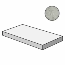 Ступень угловая левая Италон Шарм Экстра/ Charme Extra Силвер 33x60