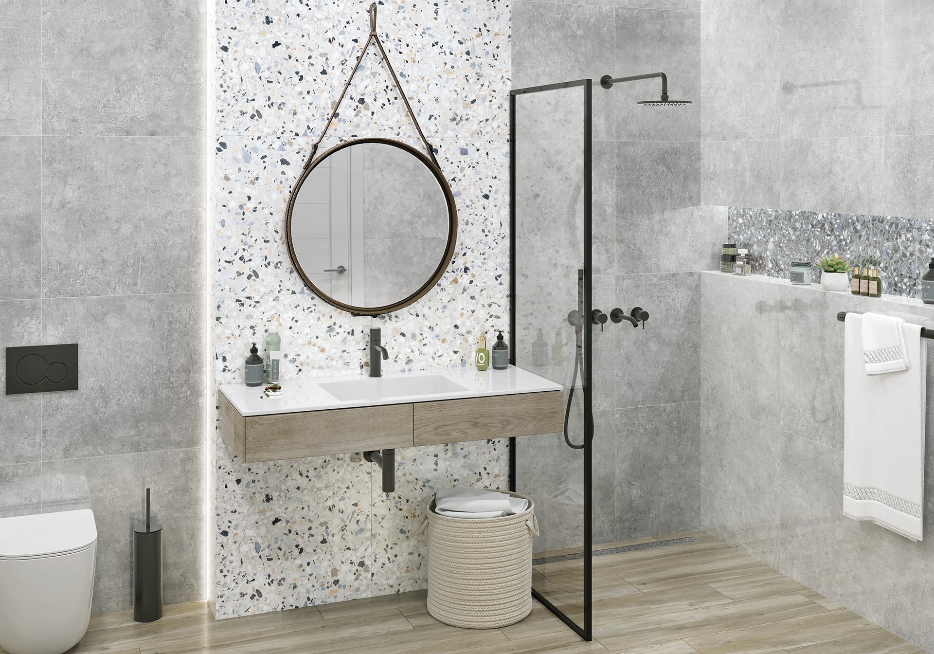 Керамогранит Альма Керамика Тераццо/ Terrazzo GFA57TRZ07L 57x57