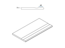 Бортик с выемкой закругленный Италон Контемпора Х2/ Contempora X2 Pure 30x60