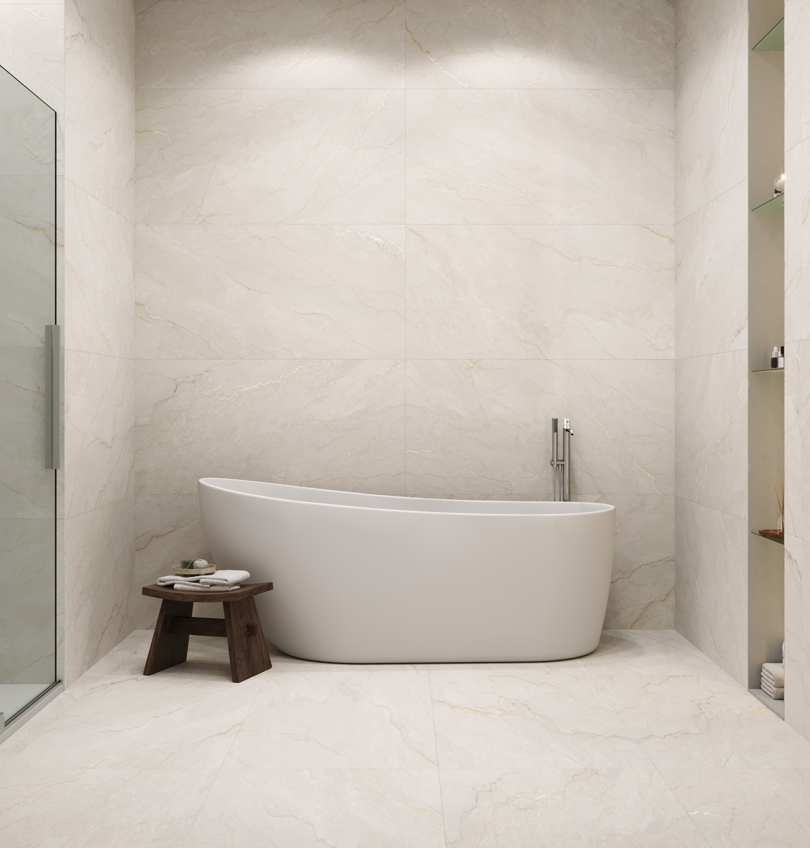 Керамогранит Старо Marmoris Grey River Carving Matt 60x120 белый