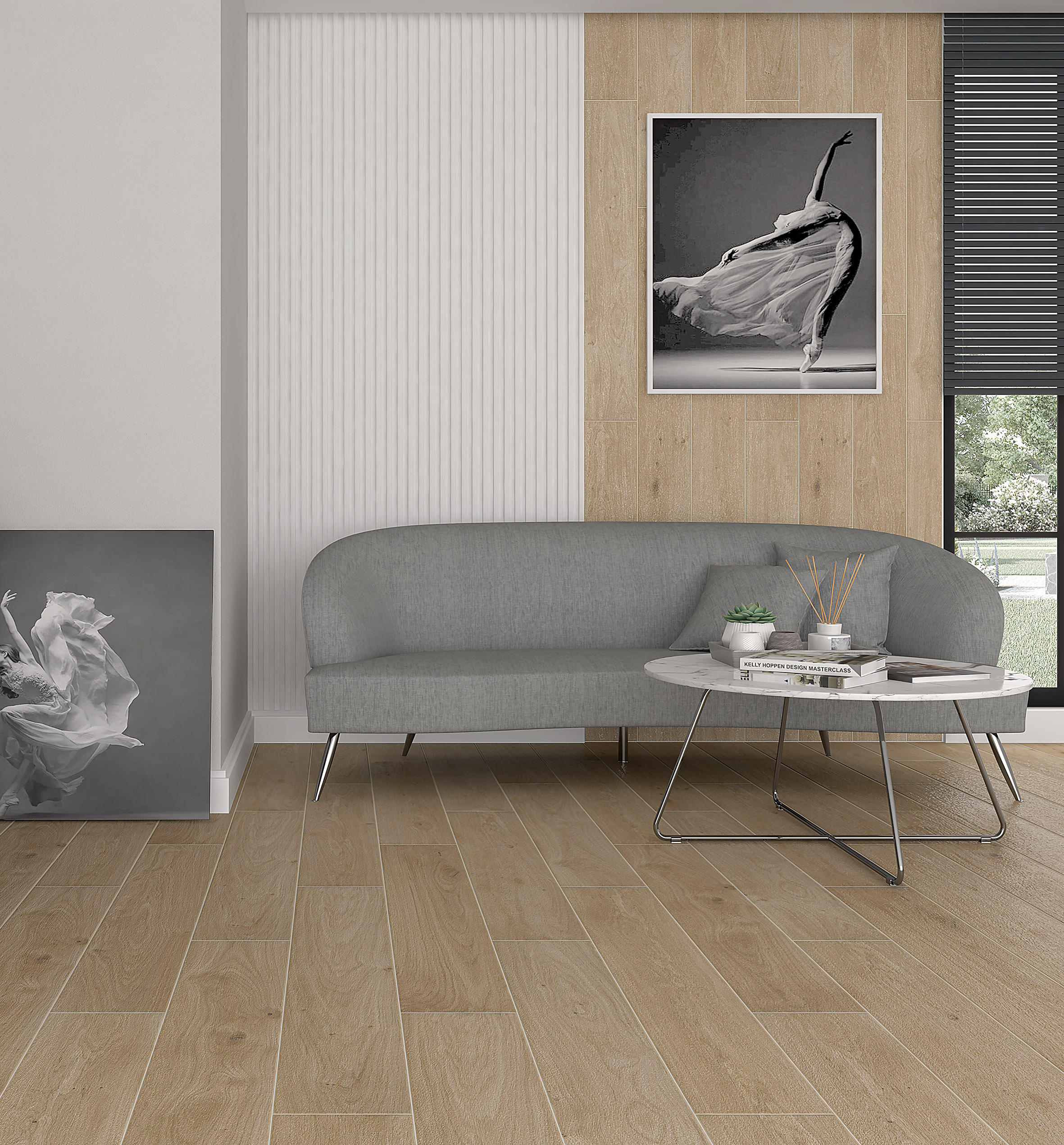 Керамогранит (SG517400R) Laparet Club светло-коричневый 20x119.5 матовый