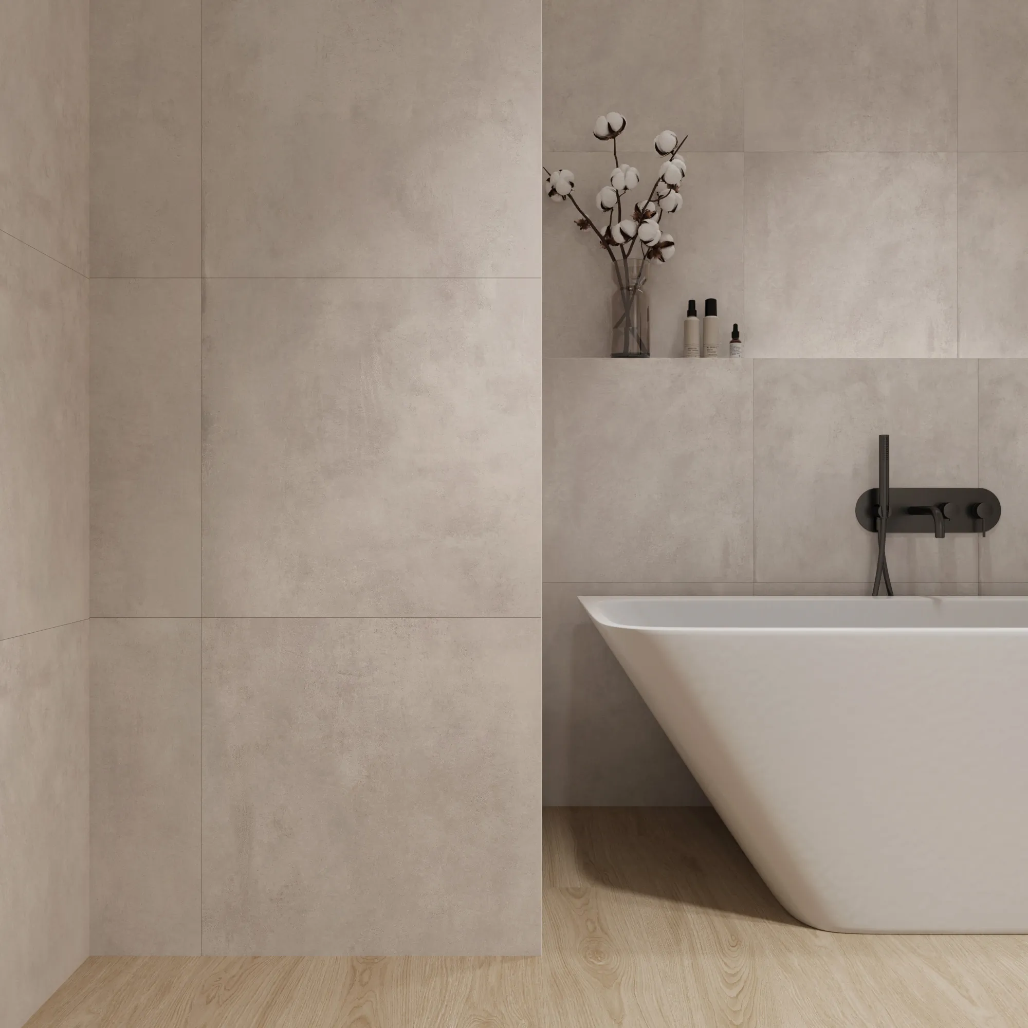 Керамогранит Аркадия Керамика RT7001-A Cementum Gris Matt Rustic 60x120 серый