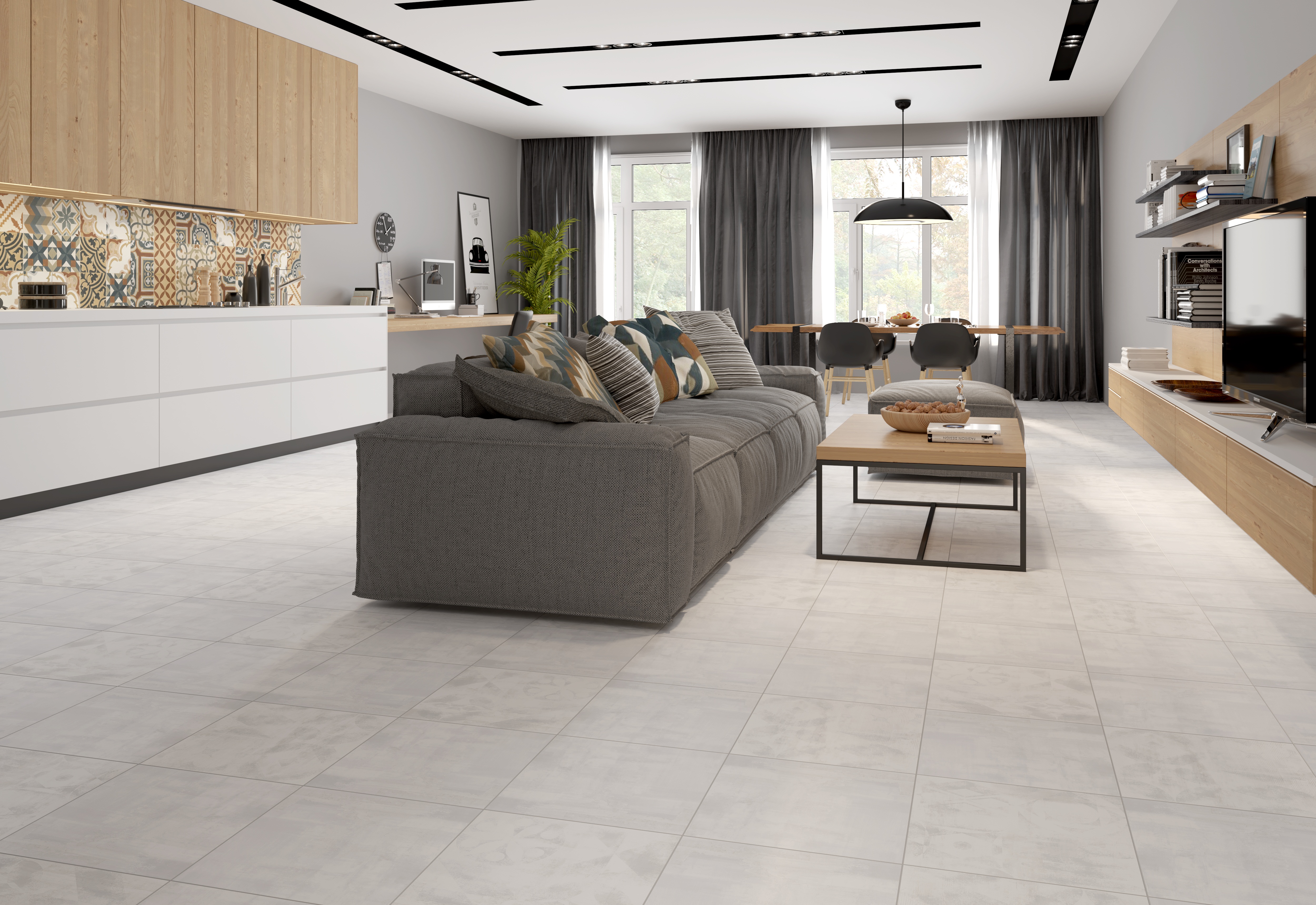 Ступень Grasaro Gesso Grey 40x40 G-50/M/st01/400x400x8