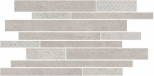 Декор Kerama Marazzi SBM009\SG4583 Ламелла серый светлый мозаичный 25x50,2