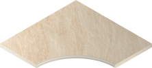 Бортик угловой закругленный Италон Материя/ Materia X2 Magnesio 60x60