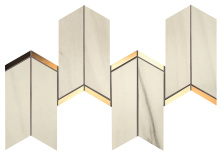 Декор Атлас Конкорд Италия Марвел Дрим/ Marvel Dream Bianco Fantastico Chevron 17x41.4 9MCN