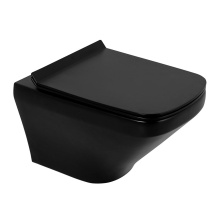 Унитаз подвесной безободковый BelBagno Sela BB3201CHR-MB черный