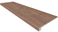Комплект Estima SI02 Ametis Selection Eucalyptus (Ступень 33x120 непол. прямоугол. бортик без насечек + Подступенок 14,5x120)