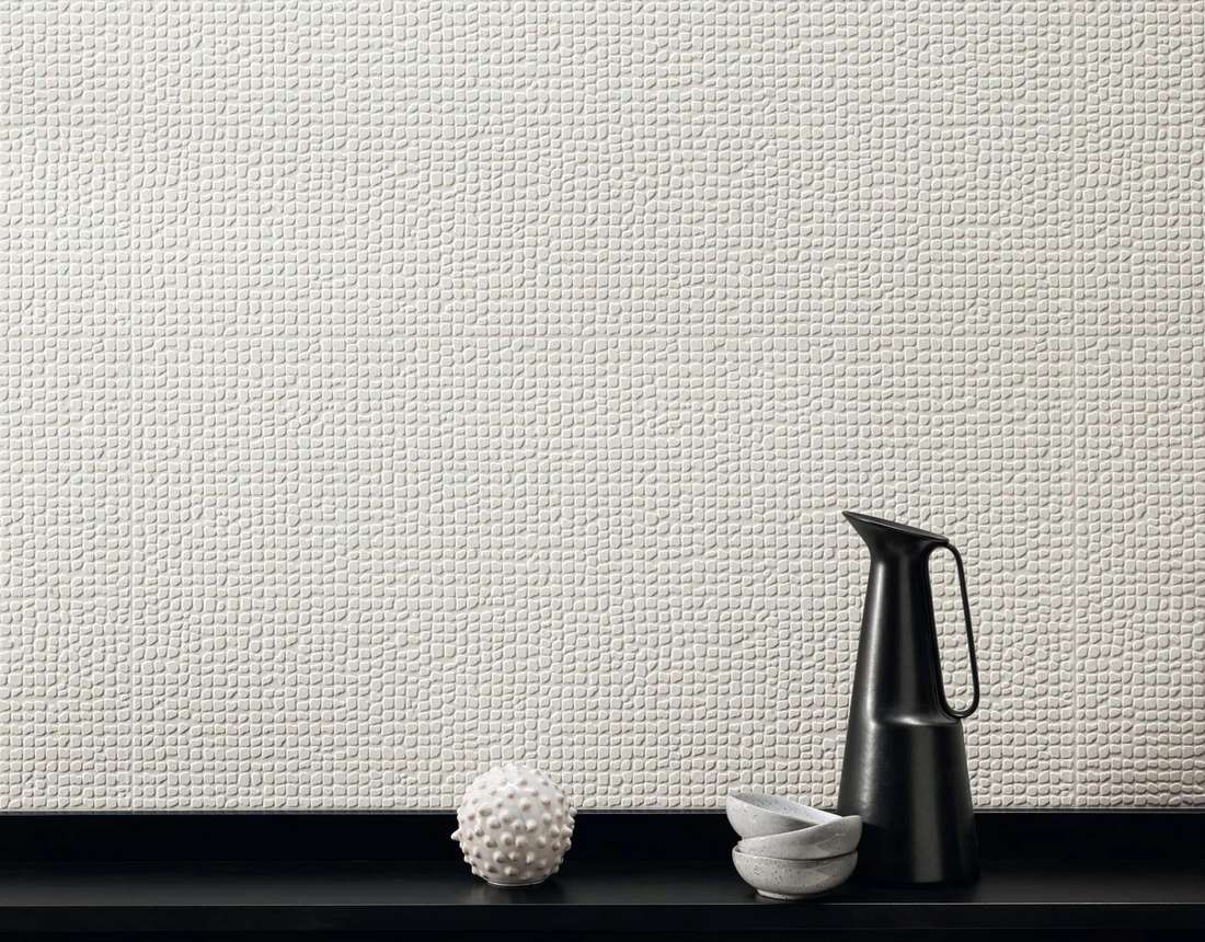 Керамическая плитка Атлас Конкорд Италия Italy 3Д Волл Карве/ 3D Wall Carve Chisel Ivory Matte 40x80 A574