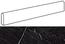 Плинтус Атлас Конкорд Италия Marvel Nero Marquina Battiscopa Dig. Matt ATDN 4.6x60