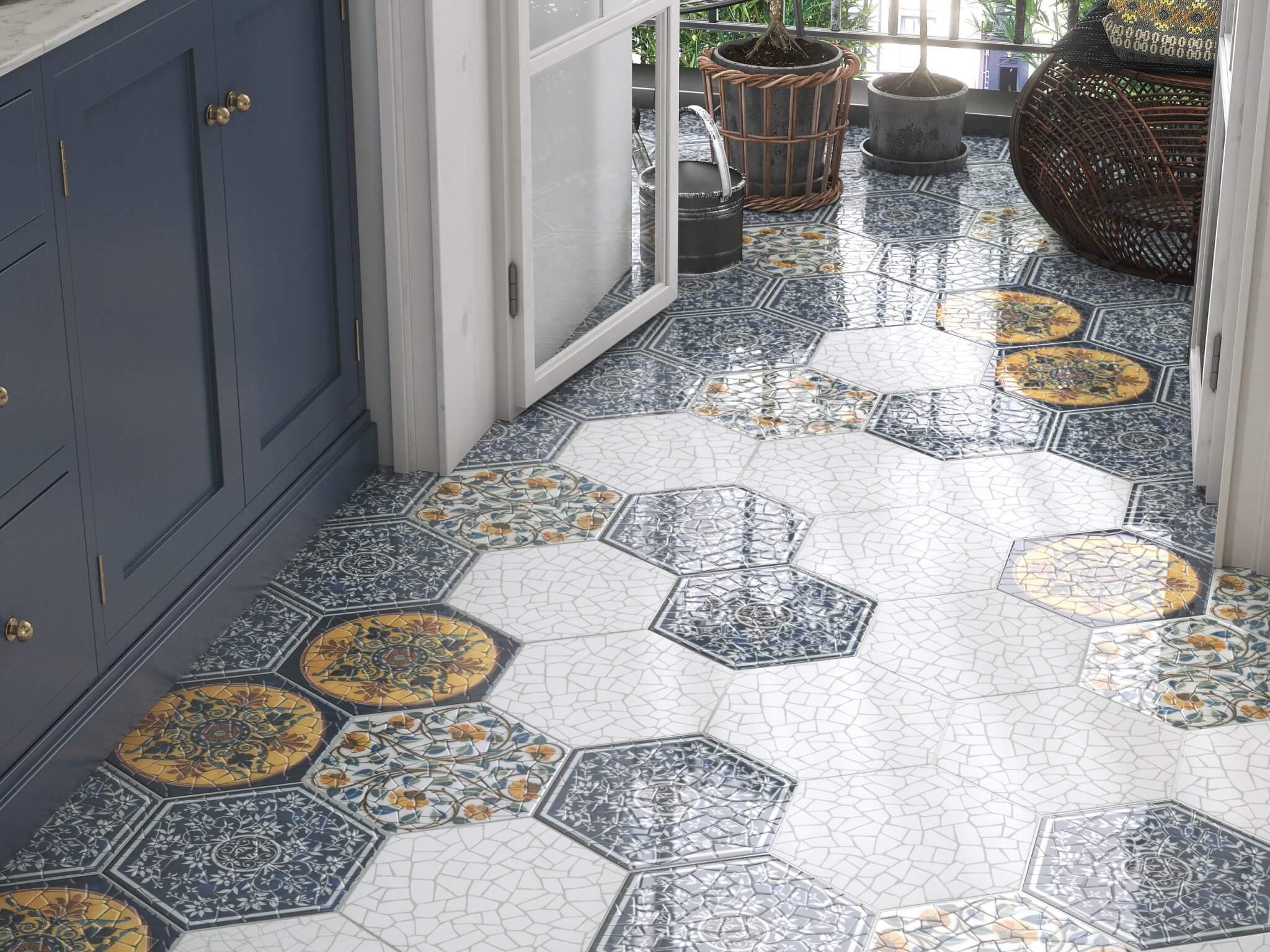 Декор Kerama Marazzi HGD\A382\SG2700L Парк Гуэля лаппатированный 29x33,4
