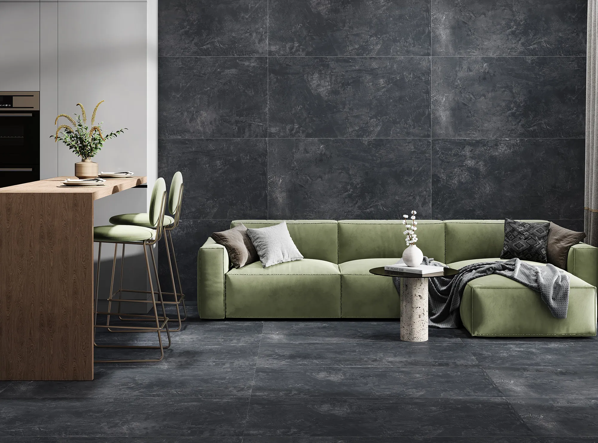 Керамогранит Аркадия Керамика RT7007-A Symphony Gris Matt Rustic 60x120 серый