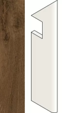 Ступень правая Атлас Конкорд Италия Хертвуд/ Heartwood Moka Battiscopa Sag.Dx AMAY 7.2x30
