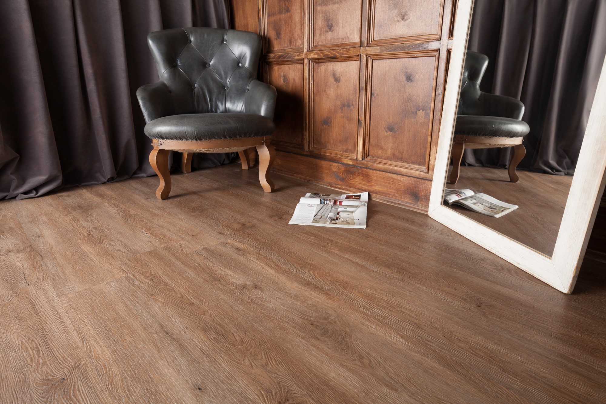Кварцвиниловая плитка Aqua Floor Нано/ Nano AF3207N 1221x180 Дуб Светлый замковый кварц винил напольный