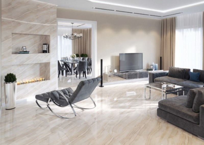 Керамогранит Старо Nestle Sky Polished 60x120 голубой