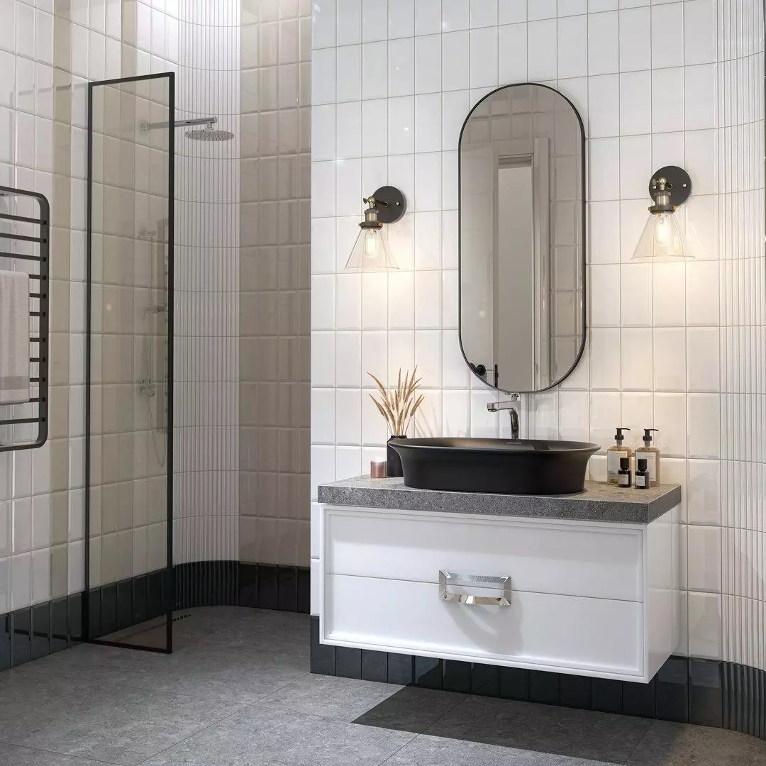 Бордюр Kerama Marazzi 19050\3F Бланше серый структурированный 9,9x20