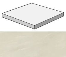 Ступень угловая Атлас Конкорд Италия Marvel Imperial White Scalino Angolare AFCZ 33x33