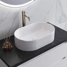 Раковина керамическая накладная овальная BelBagno BB1497