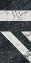 Керамогранит Kerama Marazzi Бьянко неро белый чёрный лаппатированный 60x119.5 SG565422R