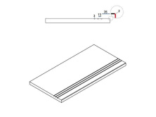 Бортик Италон Рум X2 Black 30x60