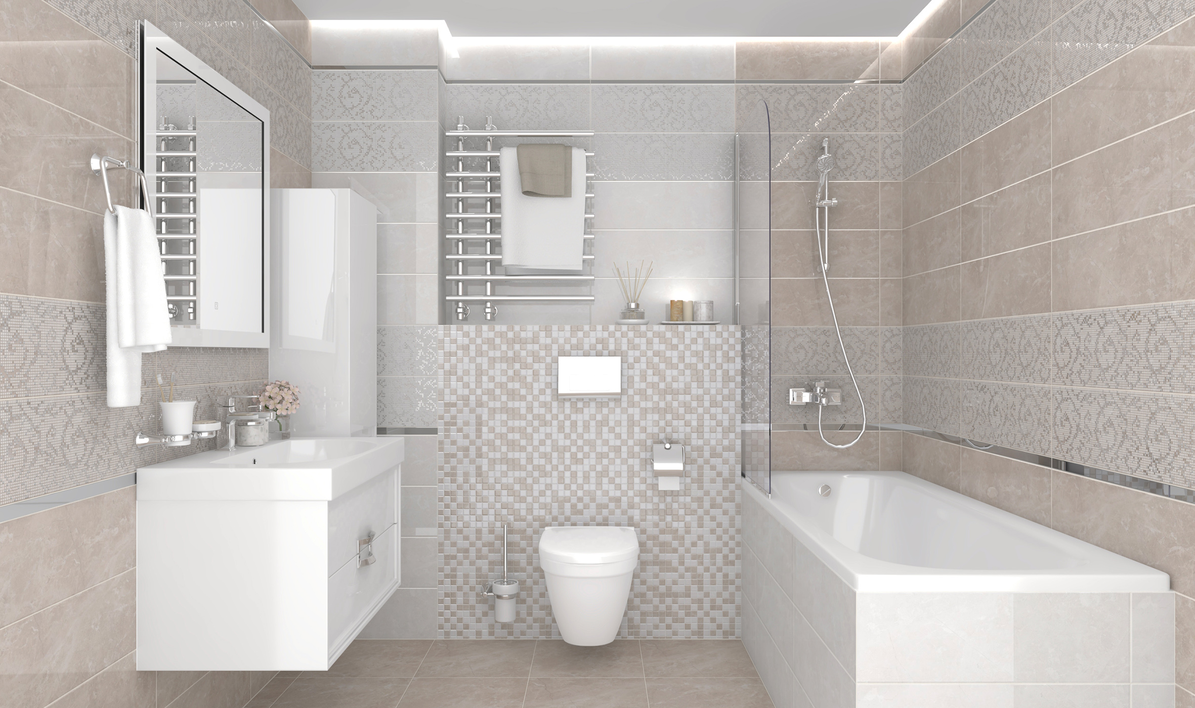 Мозаика (MM60059) Laparet Elektra мозаичный 20x60 глянцевый