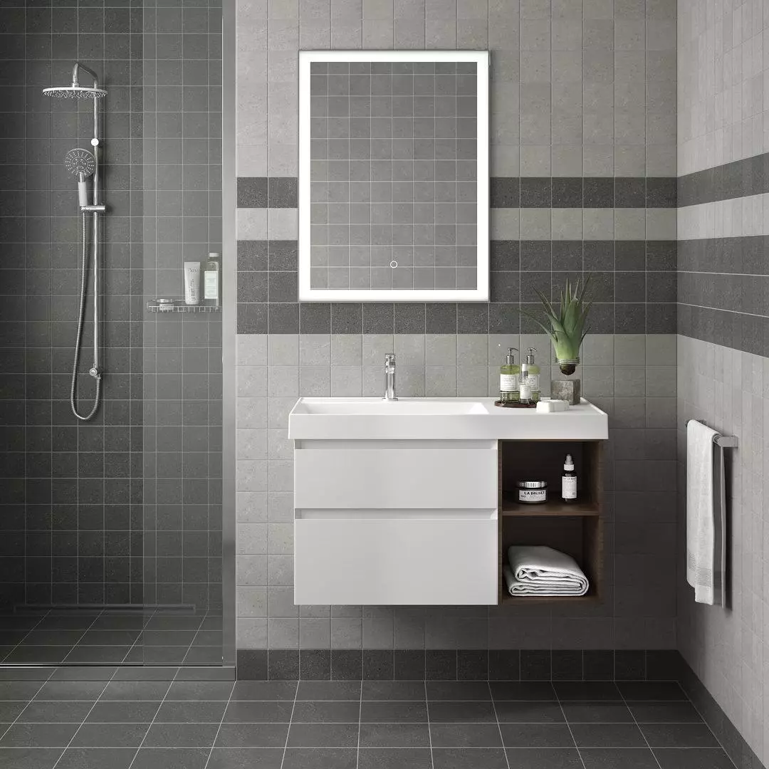 Керамическая плитка Kerama Marazzi Матрикс серый матовый 20x30 8343