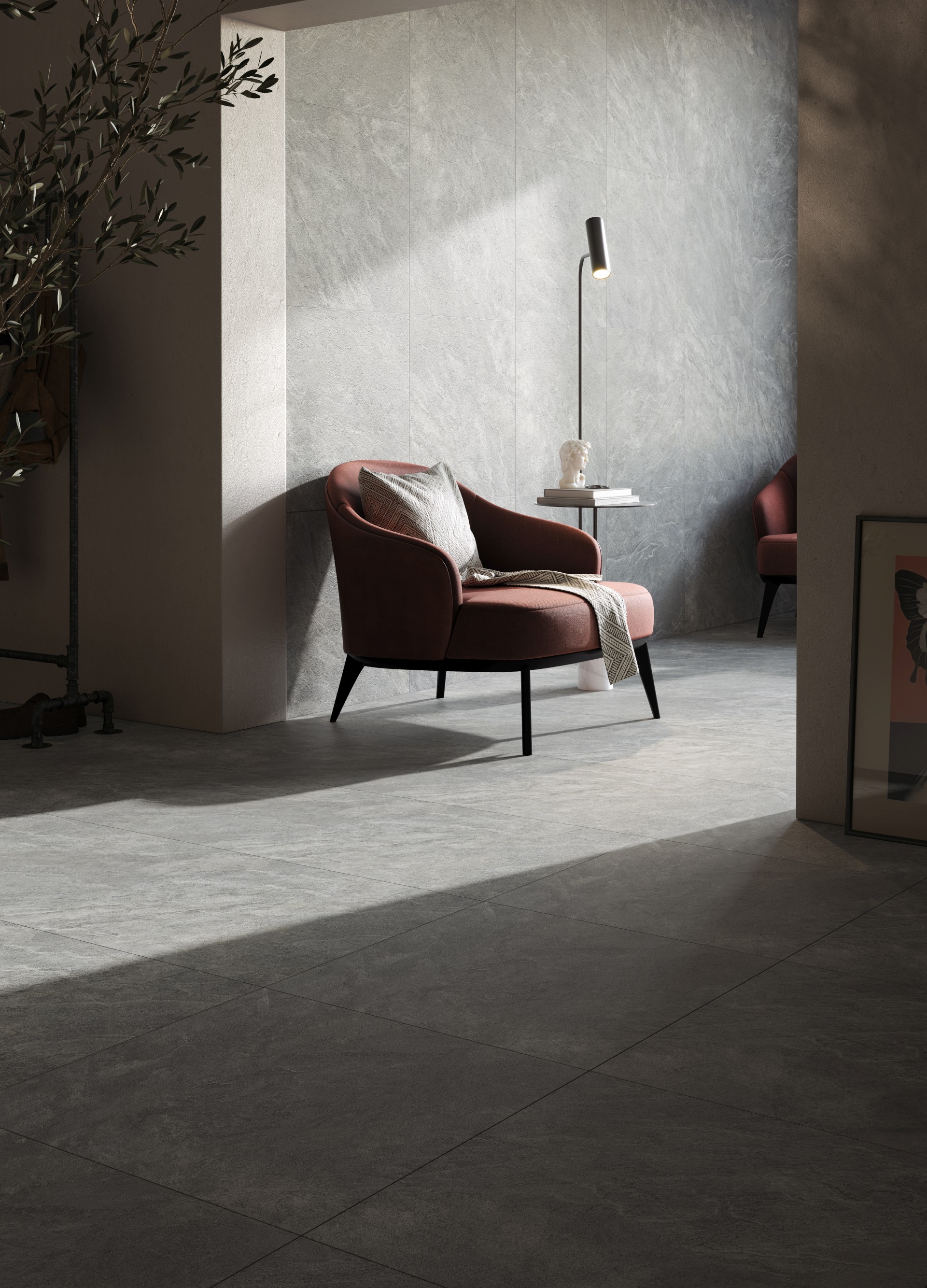 Керамогранит Керранова Krater Dark Grey K-2212/SR/600x1200x10 серый