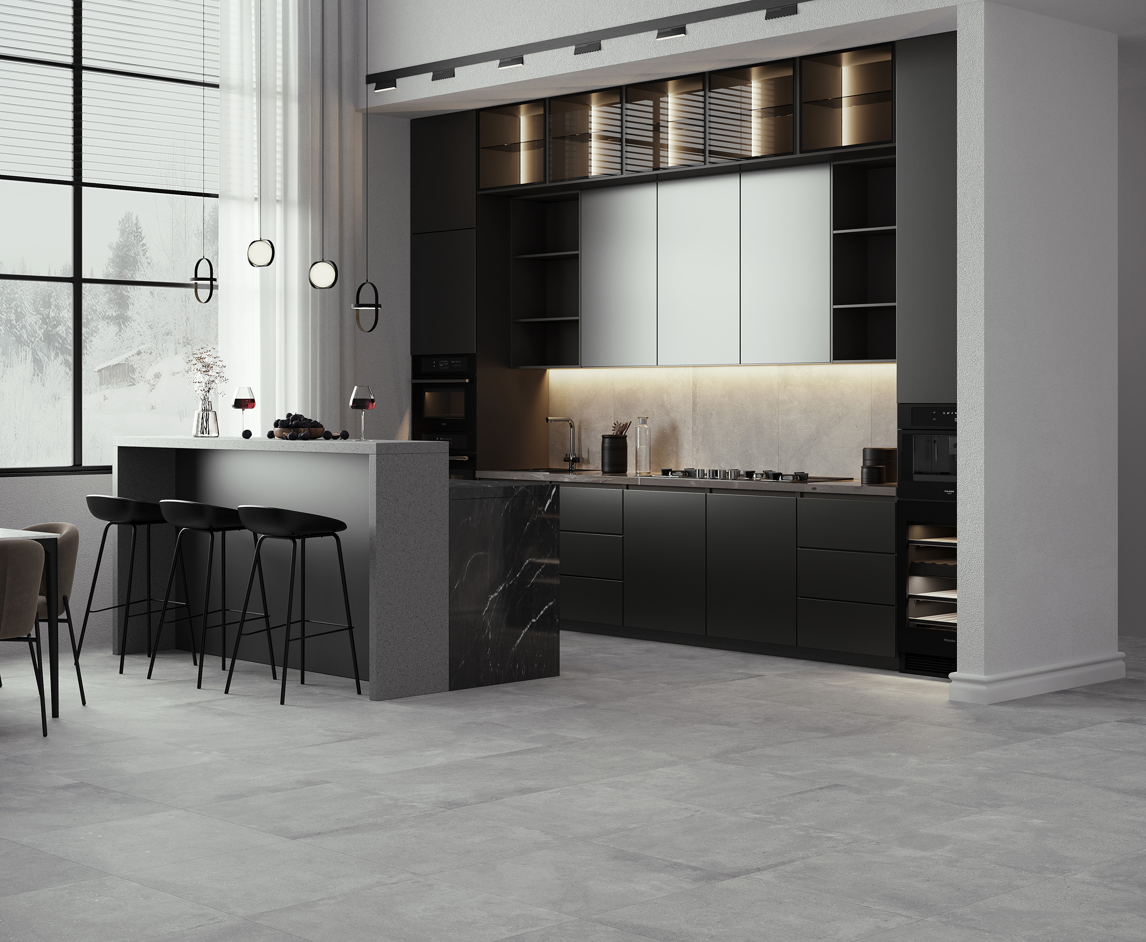 Керамогранит Laparet Callisto Gray 60x120 глянцевый