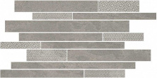 Декор Kerama Marazzi SBM010\SG4584 Ламелла серый мозаичный 25x50,2