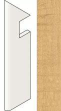 Ступень левая Атлас Конкорд Италия Хертвуд/ Heartwood Malt Battiscopa Sag.Sx AMAZ 7.2x30