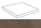Ступень угловая правая Атлас Конкорд Италия Двелл/ Dwell Brown Leather Scalino Angolare Dx A1LC 33x33
