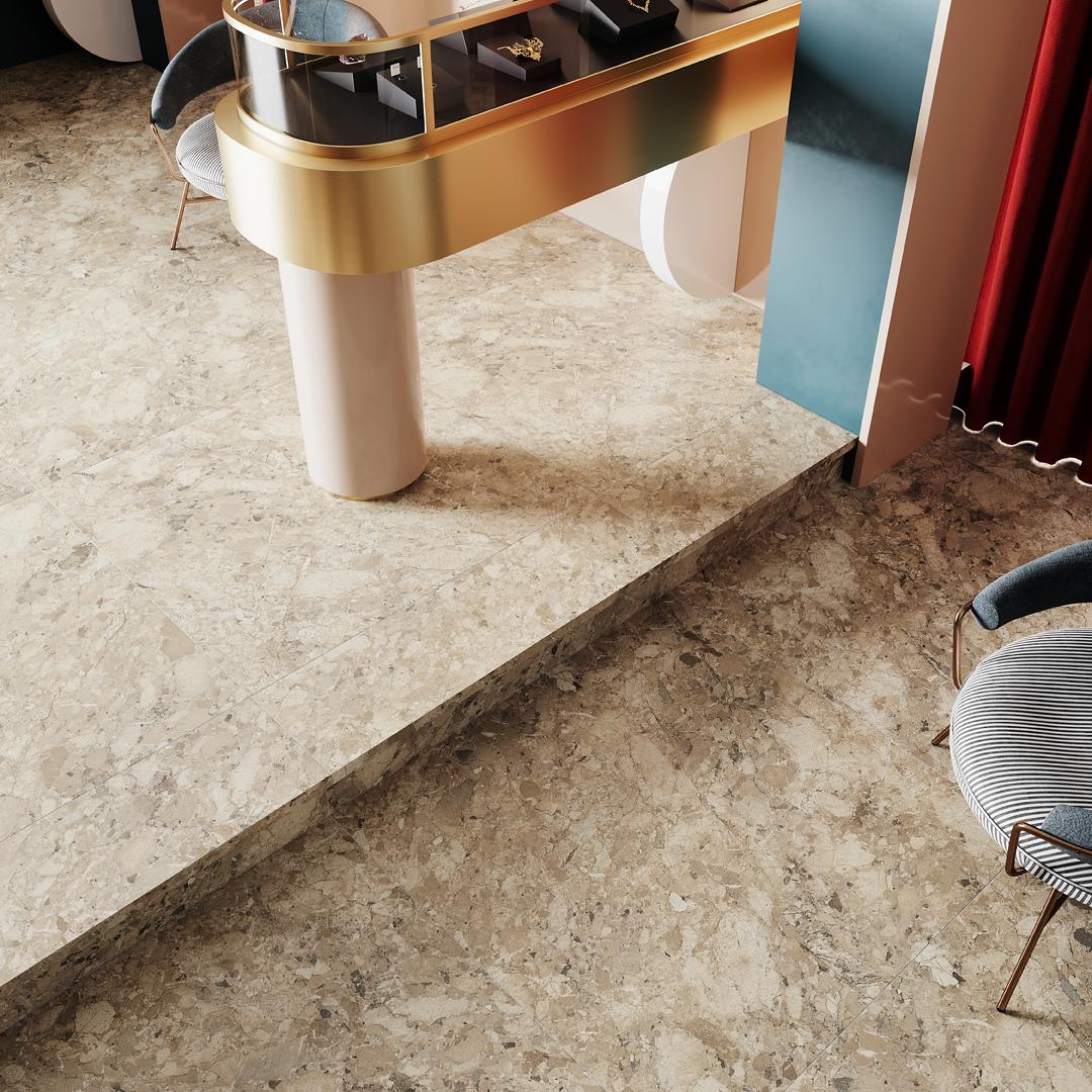 Керамогранит Kerama Marazzi Ирпина бежевый обрезной 60x60 DL602620R