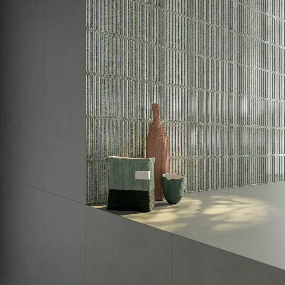 Декор Kerama Marazzi KMD2SOB006BN чипсет Далия зеленый глянцевый 20x20