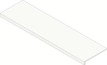 Ступени Атлас Конкорд Форте дей Марми/ Forte dei Marmi Panda White Scalino Frontale 33x80 620070002416