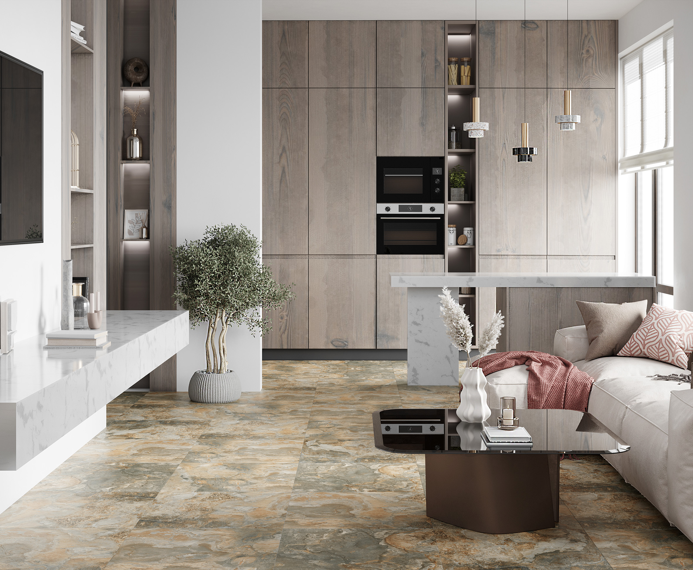 Керамогранит Laparet Oberon Green 60x60 матовый