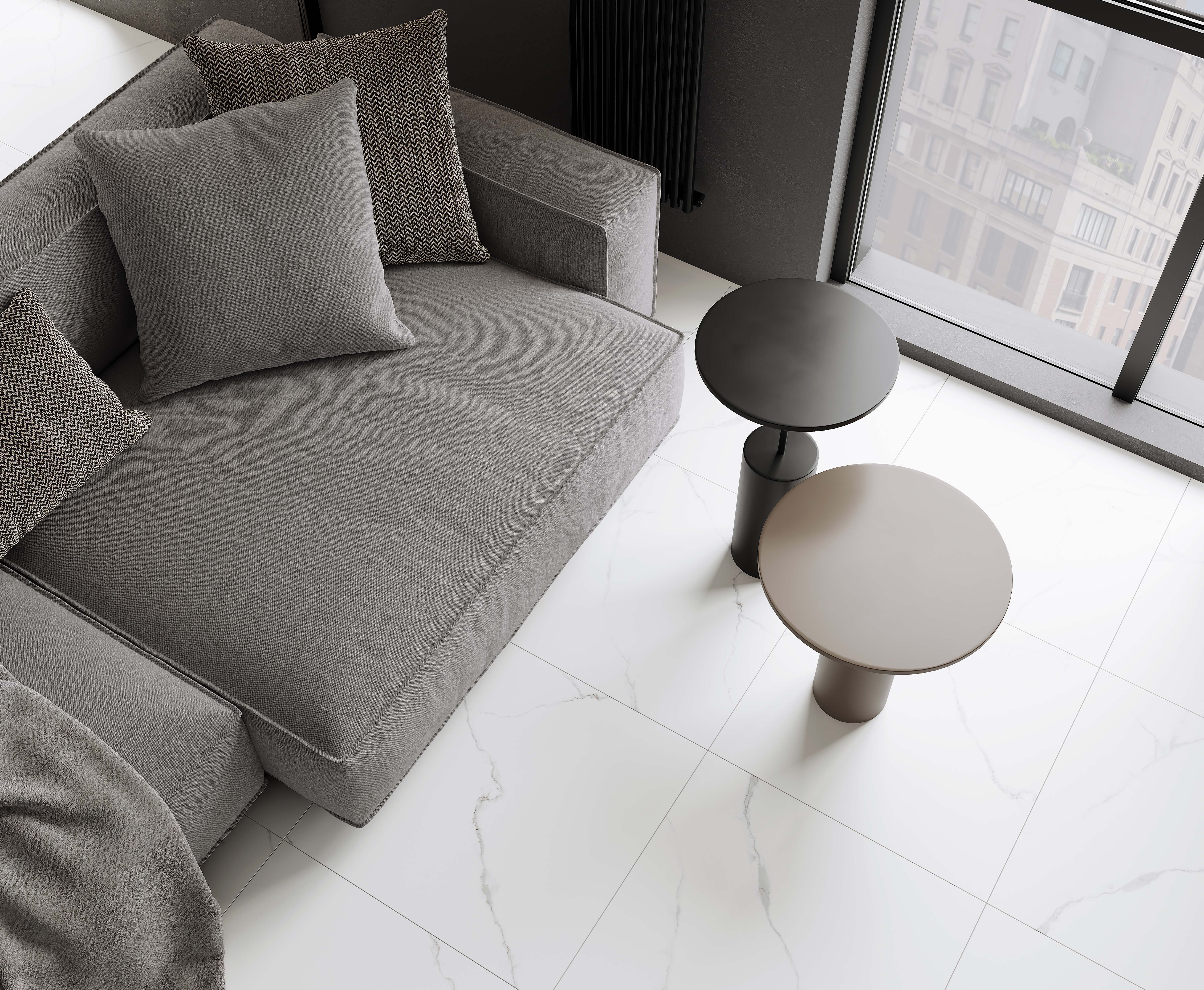 Керамогранит Laparet Atlantic White белый 60x60 матовый