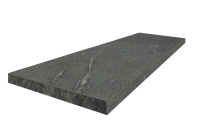 Ступень угловая левая ColiseumGres Лугано/ Lugano Graphite 33x90